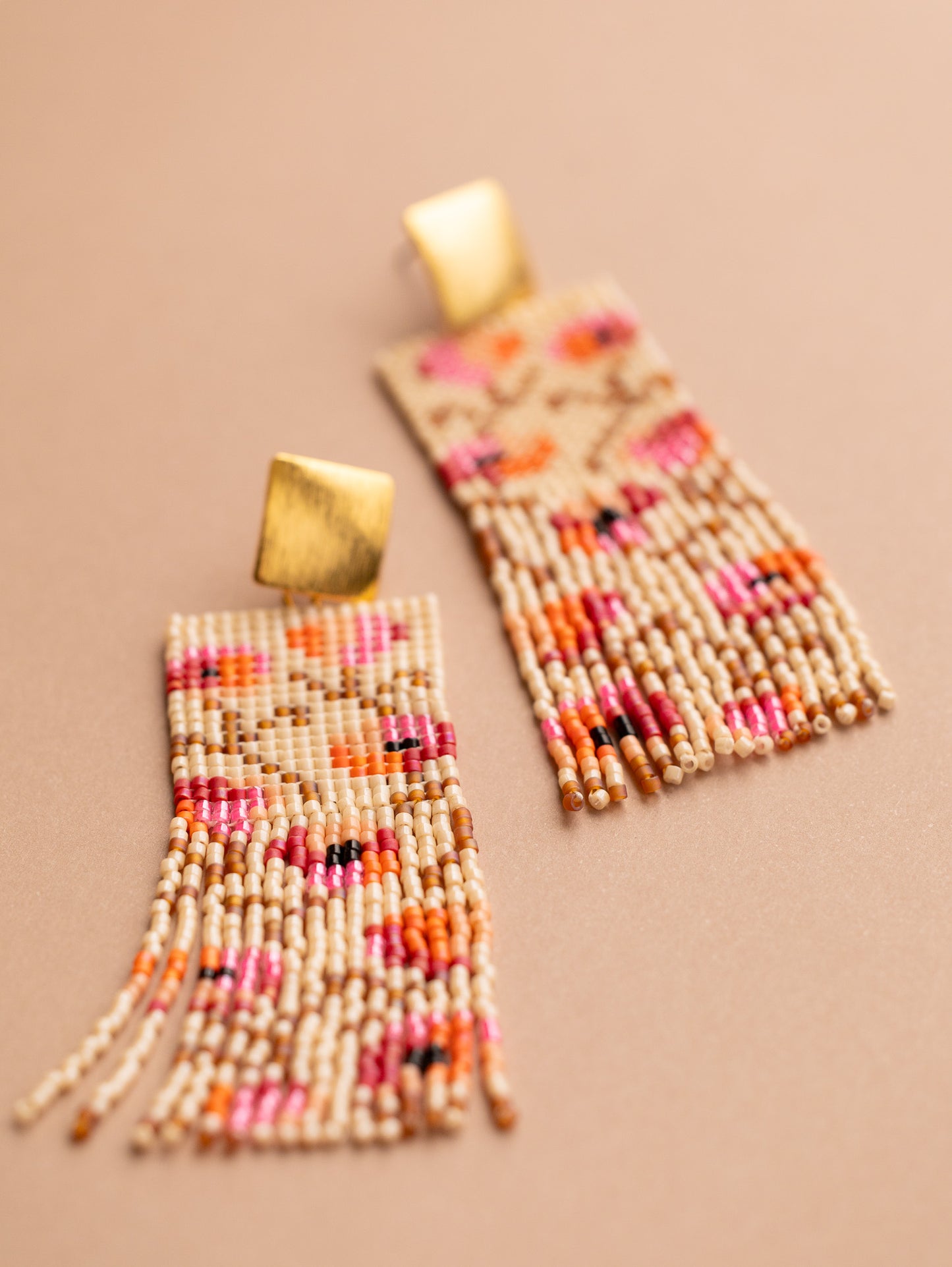 Falling Flower Fringe Earrings