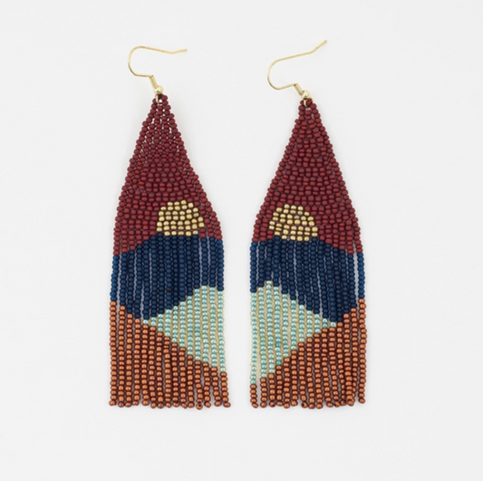 Vista Earrings - Brick