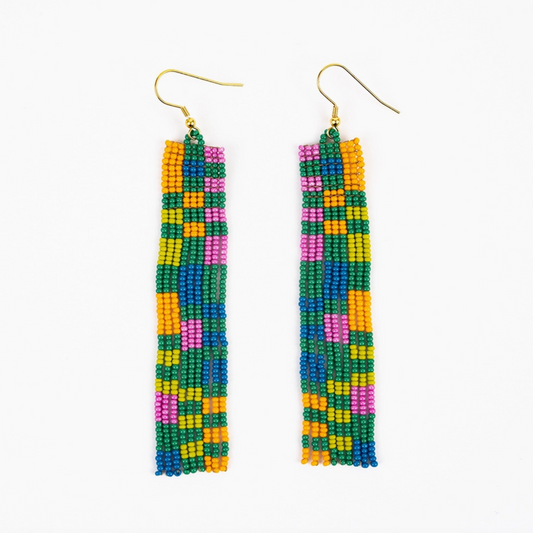 Block Party Earrings - Multi/Green
