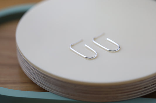 Small Oblong Hoops