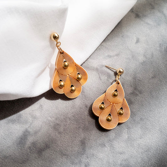 Teardrop Deco Earrings