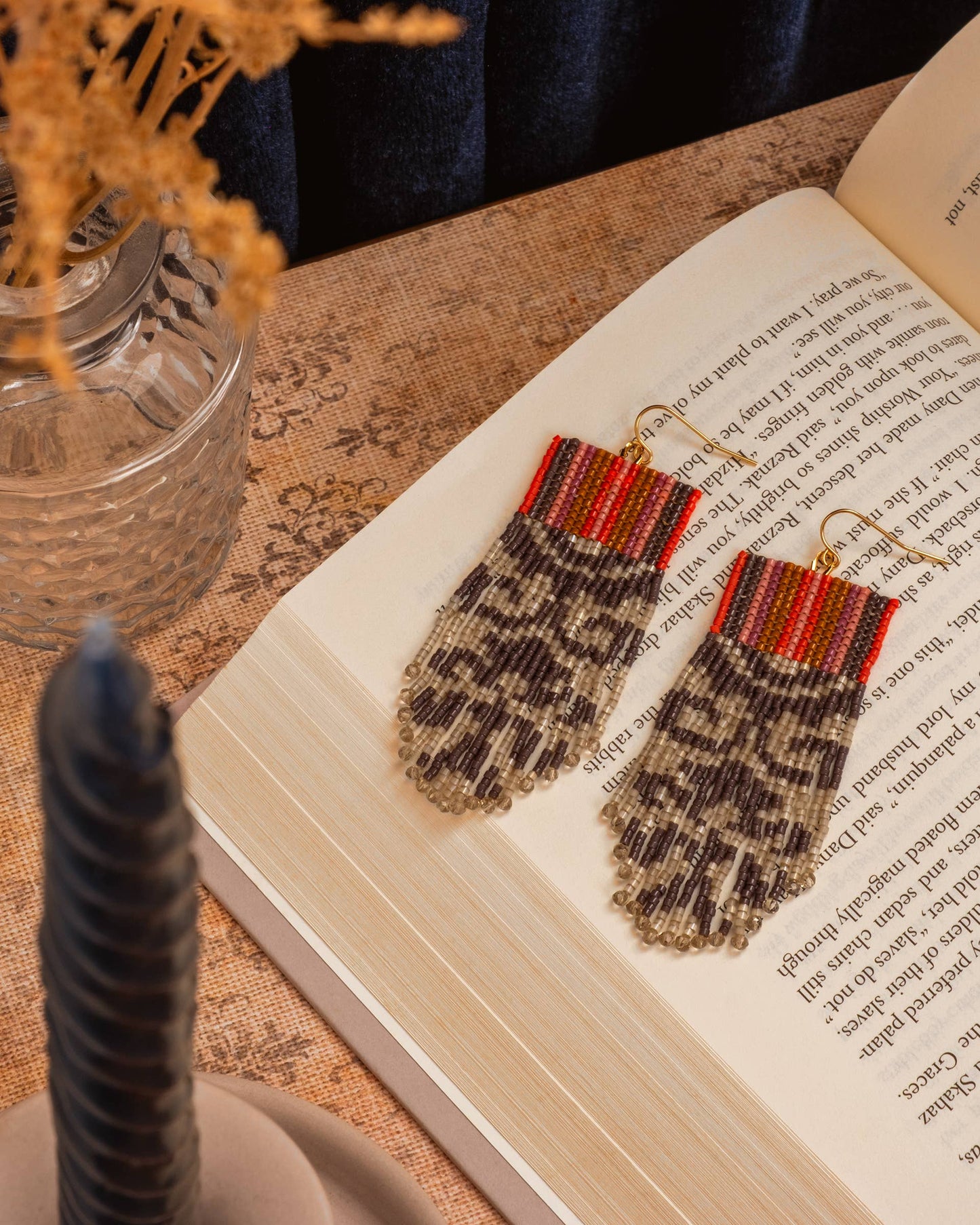 Damask Fringe Earrings