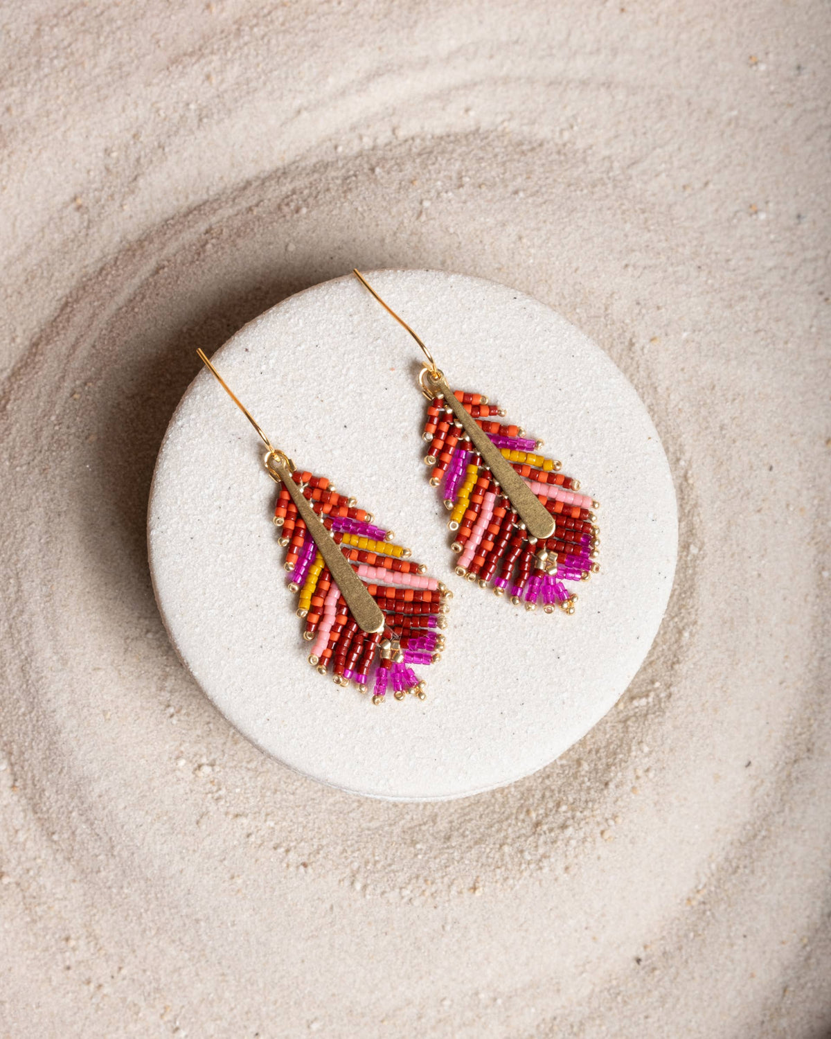 Gilded Feather Earrings