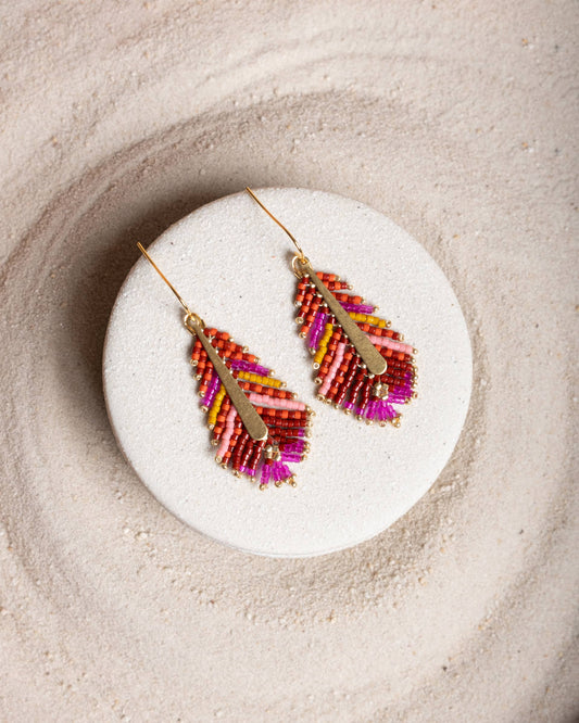 Gilded Feather Earrings