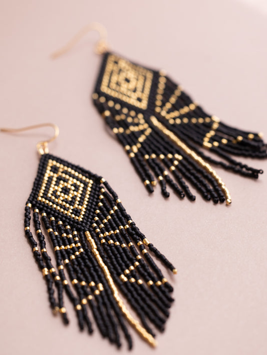 Diamond Fringe Earrings