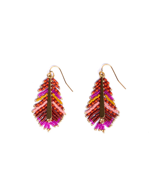 Gilded Feather Earrings